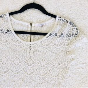 Melrose and Market: White Lace Women’s Top